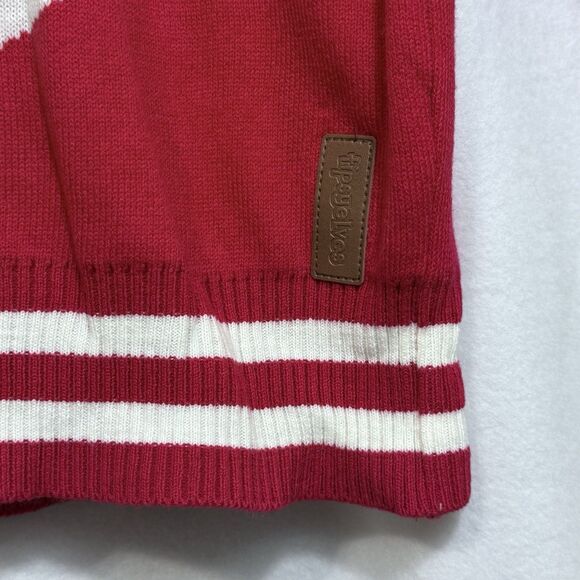 Tipsy Elves Santa's Close Up Red White Striped Ugly Christmas Sweater Men's L - Picture 6 of 9